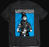 remera negra hombre