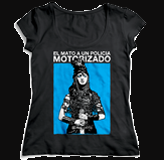 remera negra dama